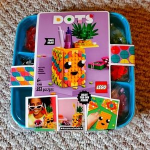 Lego dots pencil holder